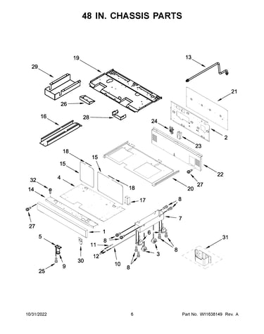 48 in. chassis parts