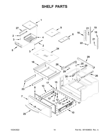 Shelf parts