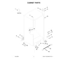 Whirlpool WZF34X18DW07 cabinet parts diagram