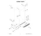 Gladiator GARF30FDGB04 cabinet parts diagram