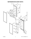 Refrigerator door parts