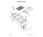 Whirlpool WEG745H0LZ4 cooktop parts diagram