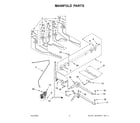 Whirlpool WEG745H0LZ4 manifold parts diagram