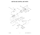KitchenAid KSM182CADFL0 motor and control unit parts diagram