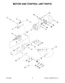 Motor and control unit parts