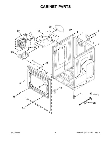 Cabinet parts