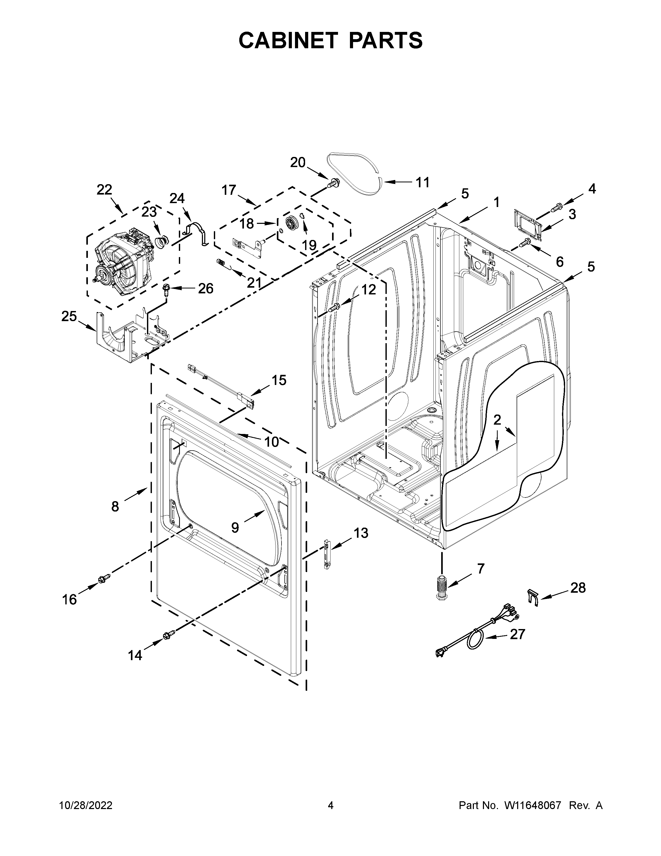 Cabinet parts