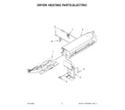 Whirlpool YWED7120HC3 dryer heating parts-electric diagram