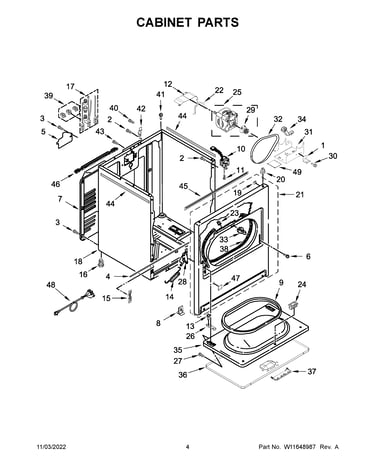 Cabinet parts
