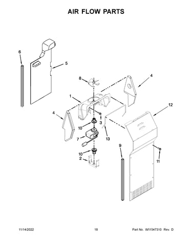 Air flow parts