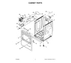 Maytag MGD7230HW1 cabinet parts diagram