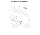 Whirlpool WRS315SDHT08 motor and ice container parts diagram