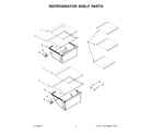 Whirlpool WRS315SNHW06 refrigerator shelf parts diagram