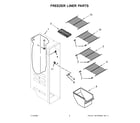 Whirlpool WRS315SNHW06 freezer liner parts diagram