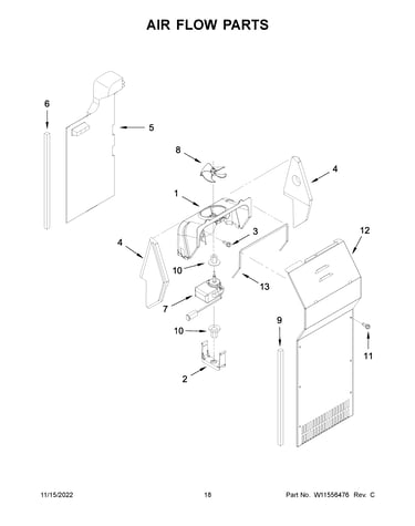 Air flow parts