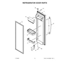 Whirlpool WRS311SDHM08 refrigerator door parts diagram