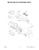 Motor and ice container parts