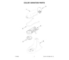 KitchenAid 5KSM195PSZHI0 color variation parts diagram