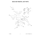 KitchenAid 5KSM195PSZBE0 base and pedestal unit parts diagram