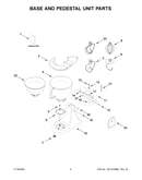 Base and pedestal unit parts