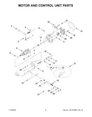 Motor and control unit parts