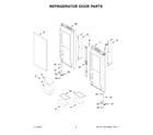 KitchenAid KRFC300EBS06 refrigerator door parts diagram