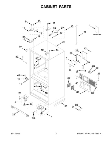 Cabinet parts