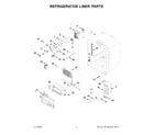 Jenn-Air JFFCC72EHL04 refrigerator liner parts diagram
