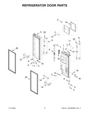 Refrigerator door parts