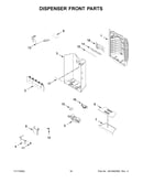 Dispenser front parts
