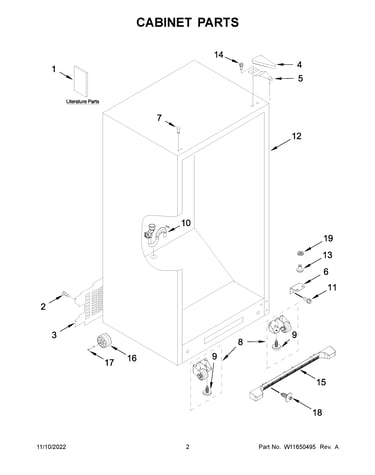 Cabinet parts