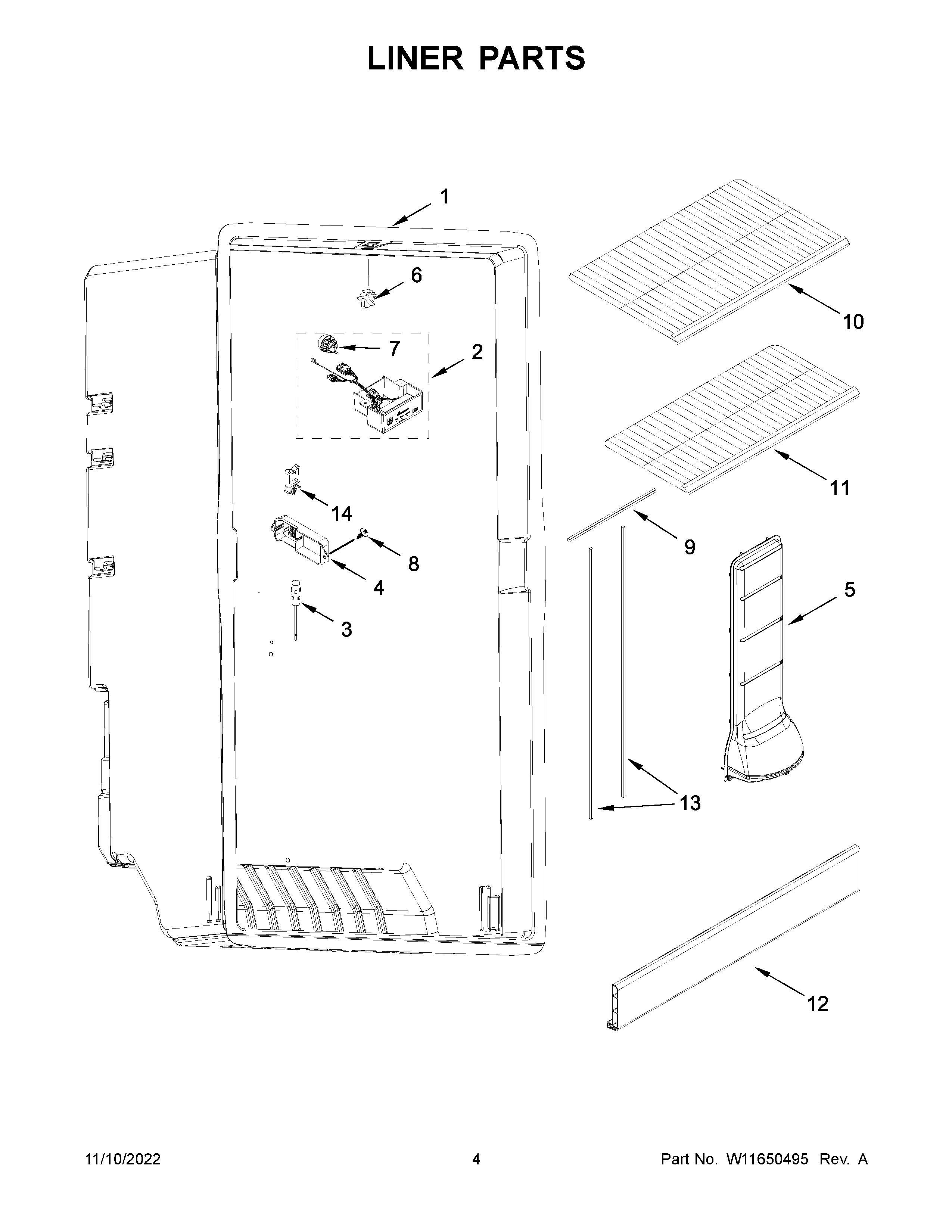 Liner parts