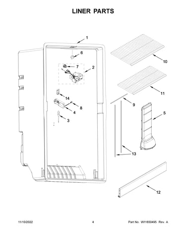 Liner parts