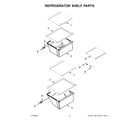 Whirlpool WRS315SDHM0A refrigerator shelf parts diagram