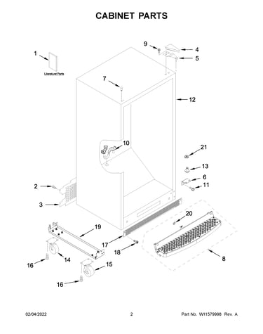 Cabinet parts