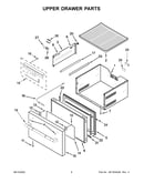 Upper drawer parts