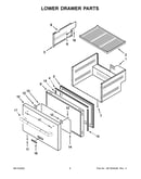 Lower drawer parts