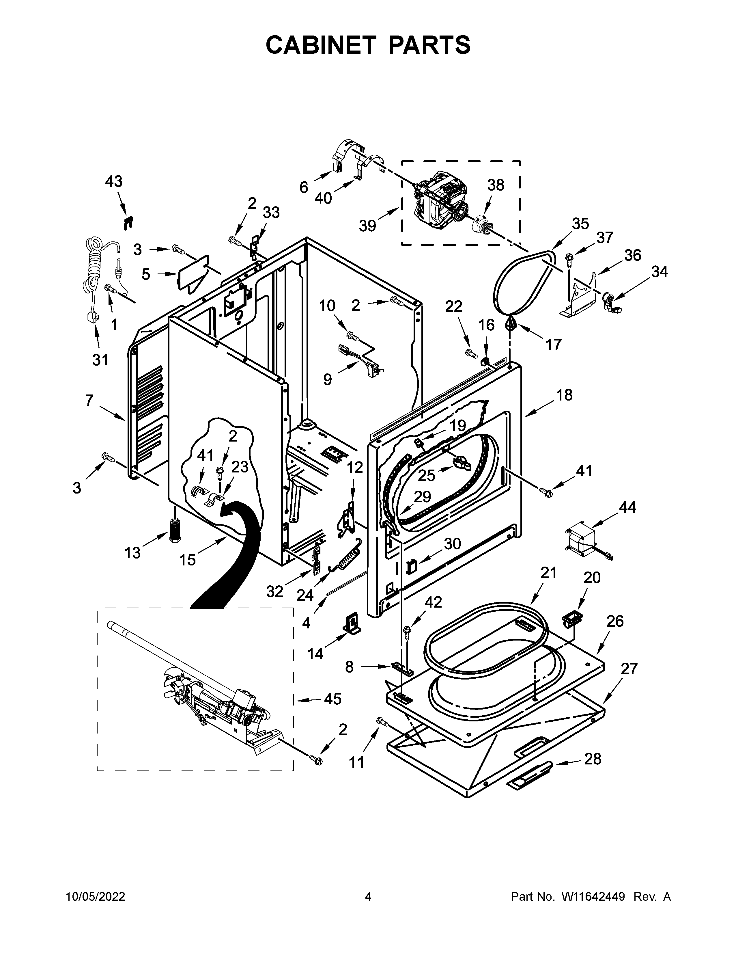 Cabinet parts