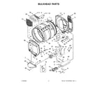 Maytag MEDP585GW0 bulkhead parts diagram