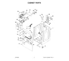 Maytag MEDP586KW0 cabinet parts diagram