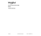 Whirlpool WVW51UC6HV1 cover sheet diagram