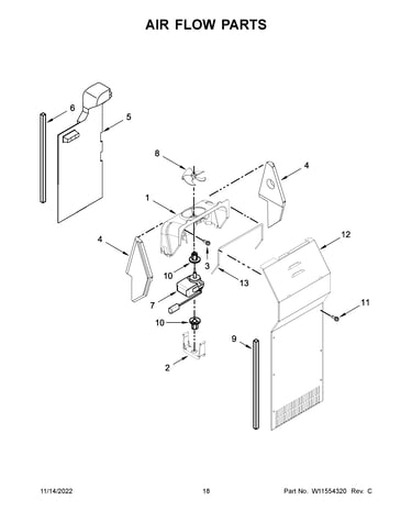 Air flow parts