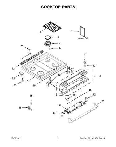 Cooktop parts