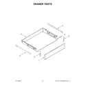 KitchenAid KFGG500ESS6 drawer parts diagram