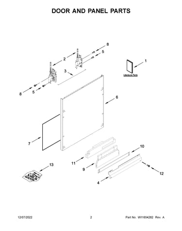 Door and panel parts