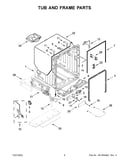 Tub and frame parts