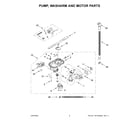 KitchenAid KDTE304LPA1 pump, washarm and motor parts diagram