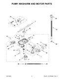 Pump, washarm and motor parts