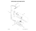 KitchenAid KDTE304LPA1 upper wash and rinse parts diagram