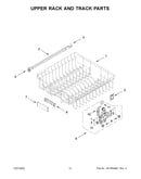 Upper rack and track parts